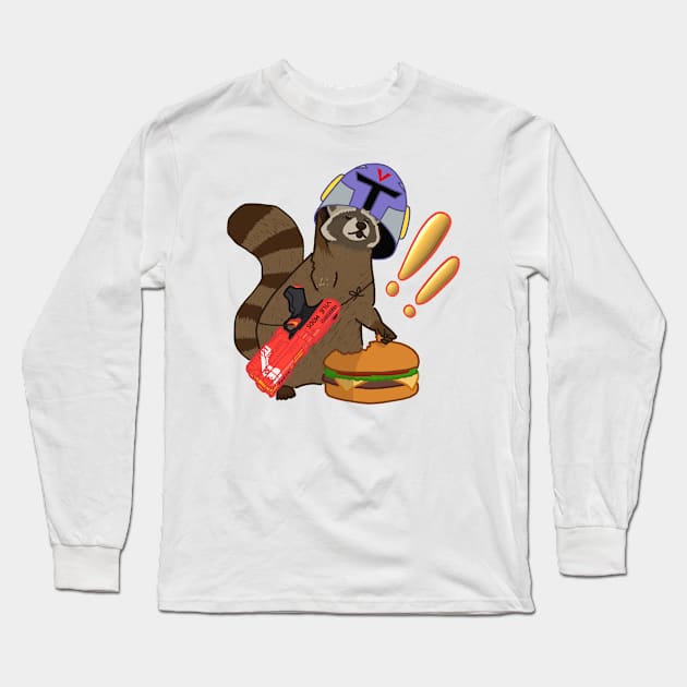 Vile Raccoon Long Sleeve T-Shirt by Vile Duds